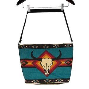 Western Style Saddle Blanket Shoulder Bag